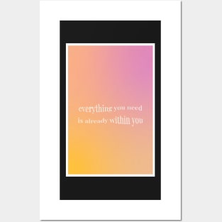 Aura Aesthetic Affirmation Posters and Art